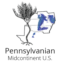 Logo for the Pennsylvanian Atlas of Ancient Life Fossils Paleontology
