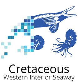 Logo for the Cretaceous Atlas of Ancient Life Fossils Paleontology