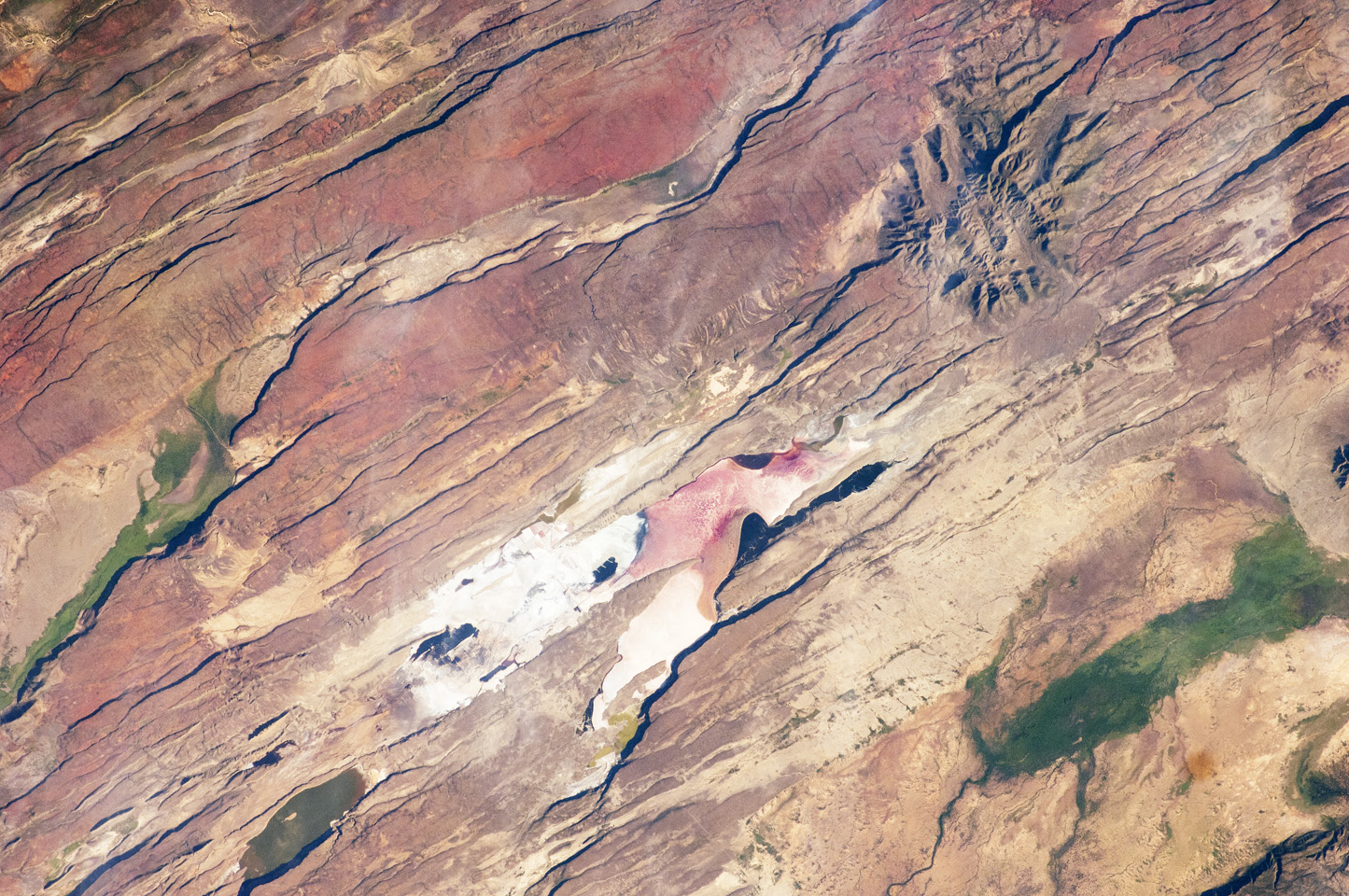 Photograph from space of the East African Rift Valley.