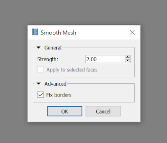 Screenshot of "Smooth Mesh" window.