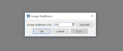 Screenshot of the "Image Brightness" window.